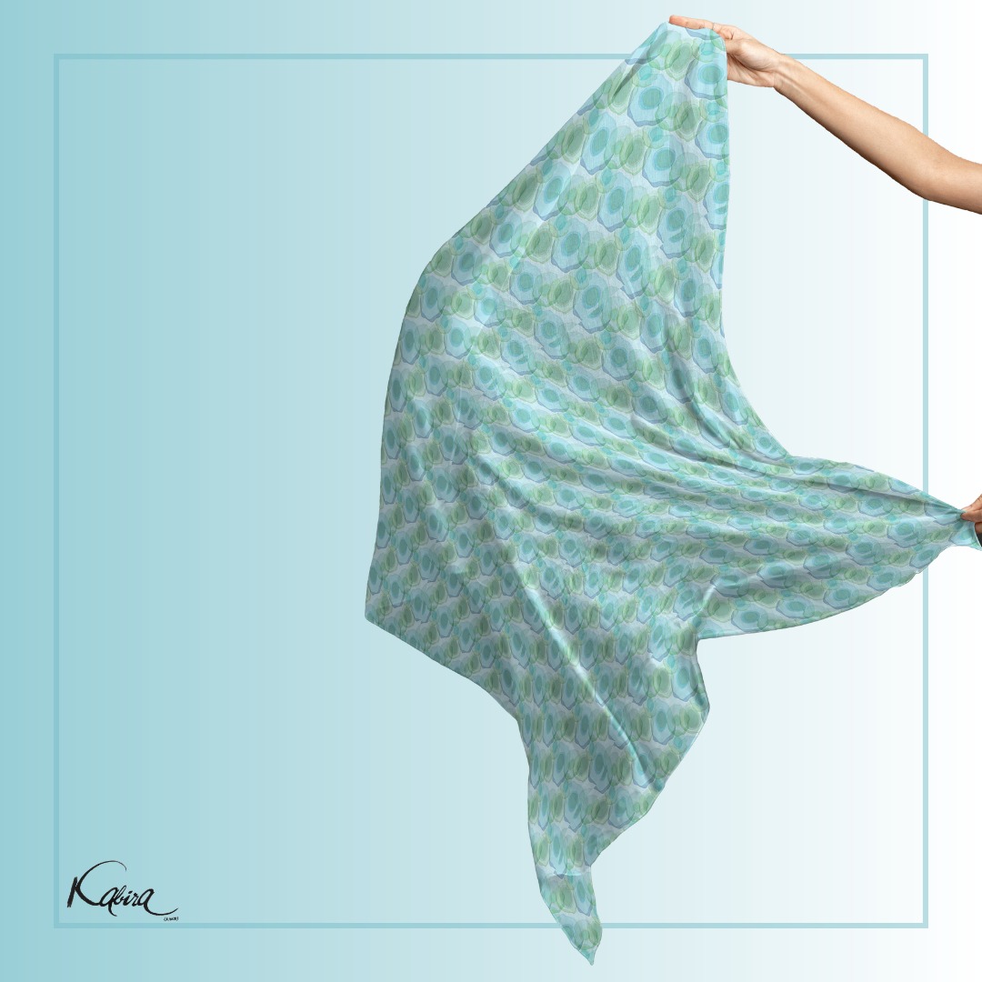 डिजिटल प्रिंट मसलिन खादी स्टोल – हल्कापन और सुंदरता