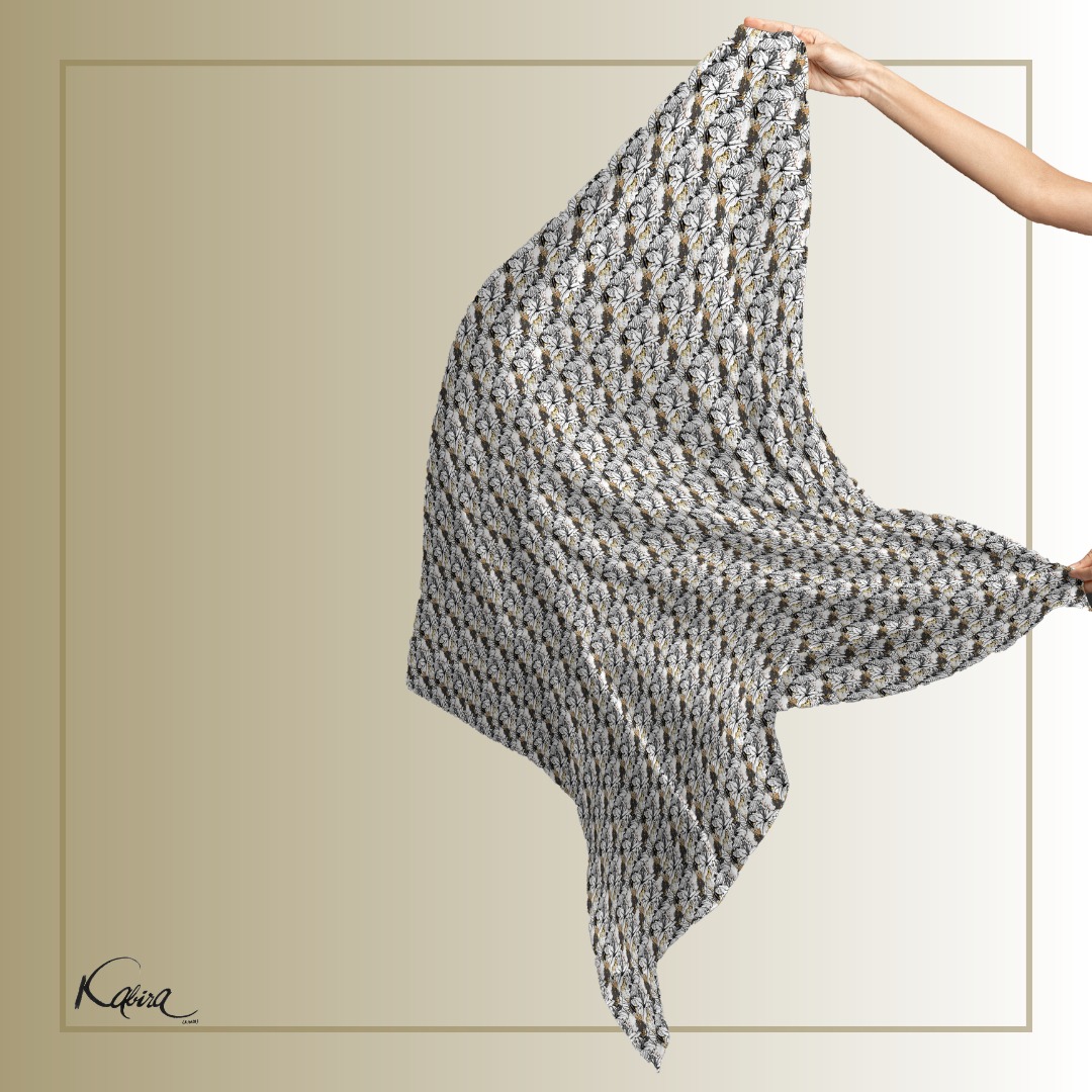 डिजिटल प्रिंट मसलिन खादी स्टोल – स्टाइल में सादगी