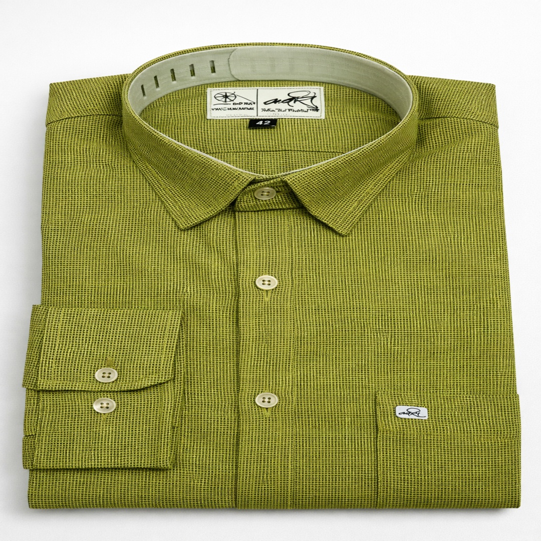 सूती पुरुष फुल स्लीव्स शर्ट