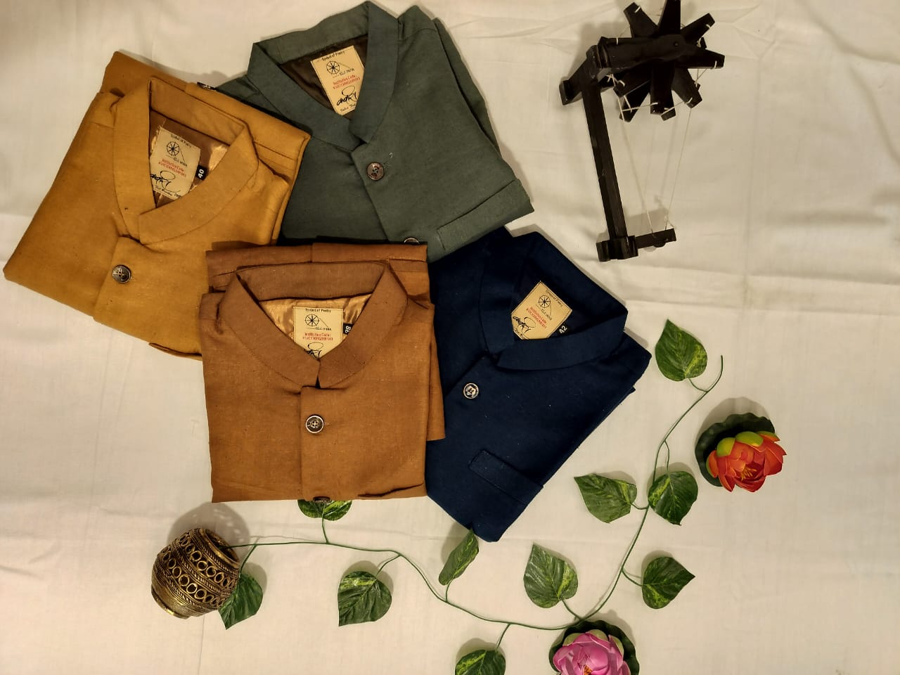 एरी सिल्क पुरुष जैकेट – प्राकृतिक रेशम में गरिमामय परिधान